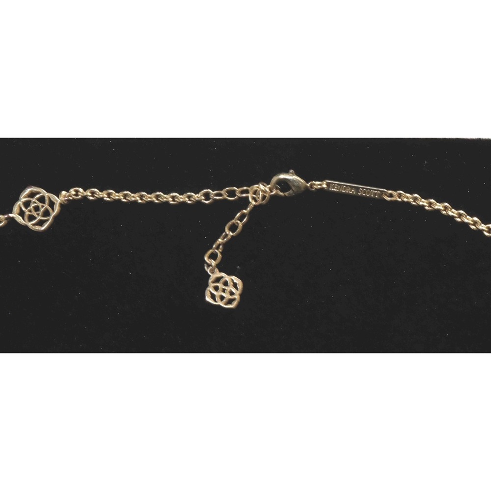 3 Kendra Scott Golt Tone Necklaces 28", 38" & 16" w/ 7" drop - Picture 8 of 11